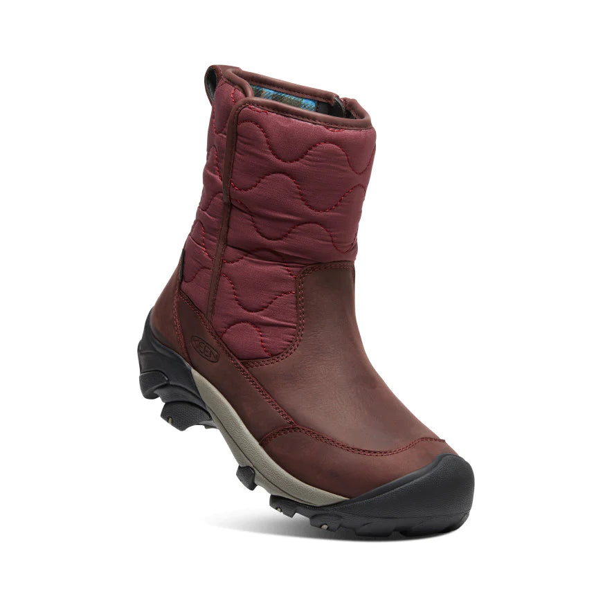 Women's Betty Waterproof Pull-On Boot - burgundy, black