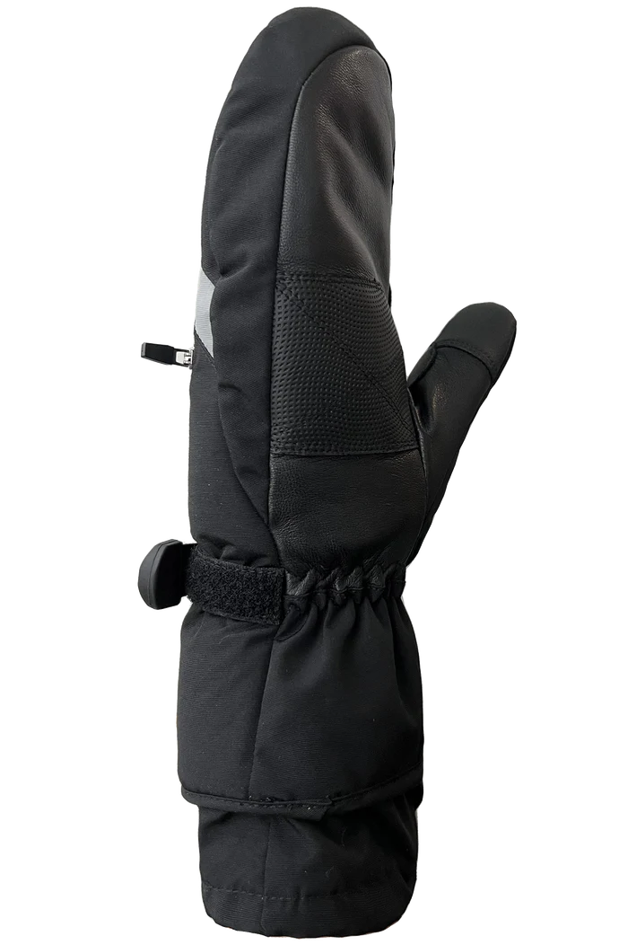 Powder King Mitts - Men - Black / Grey / Black