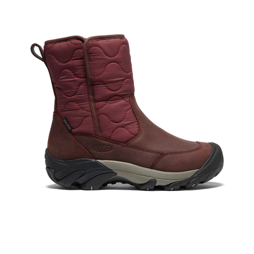 Women's Betty Waterproof Pull-On Boot - burgundy, black
