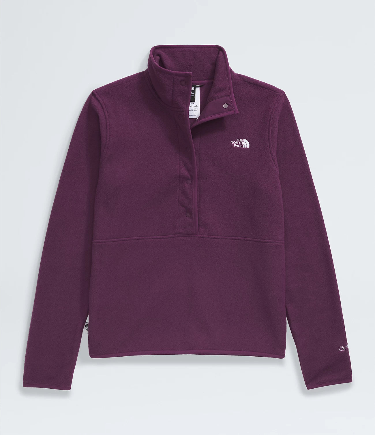 Manteau avec demi-fermeture à glissière avec bouton-pression en Polartec 100 style alpin pour femmes
