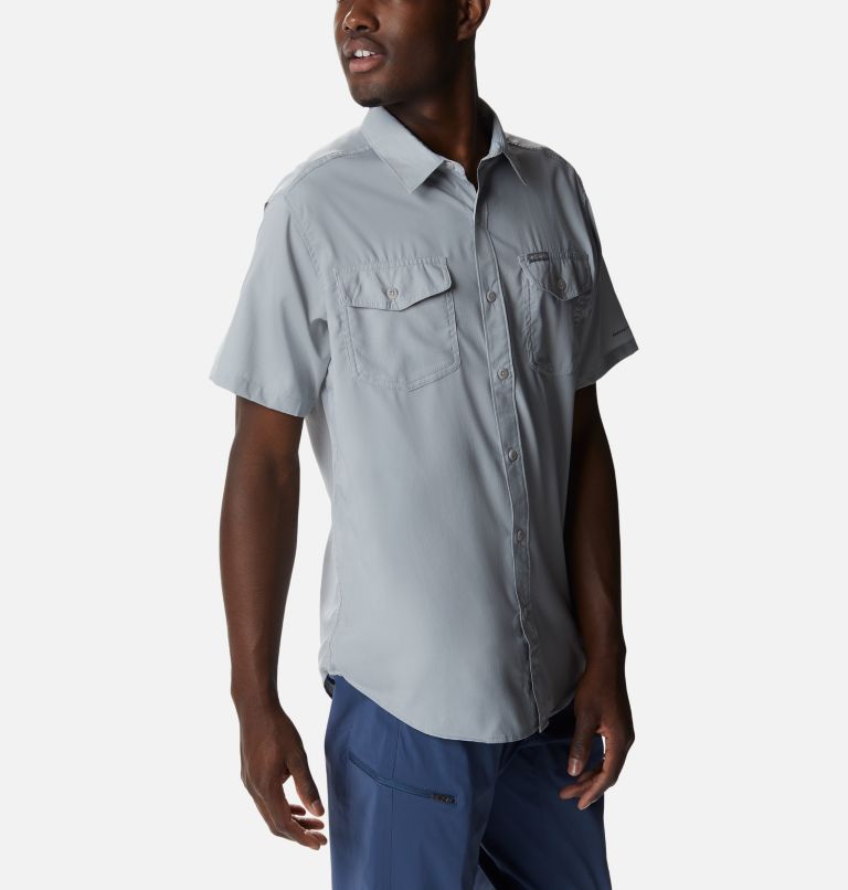 Chemise à manches courtes unie Utilizer II Homme - COLUMBIA GREY