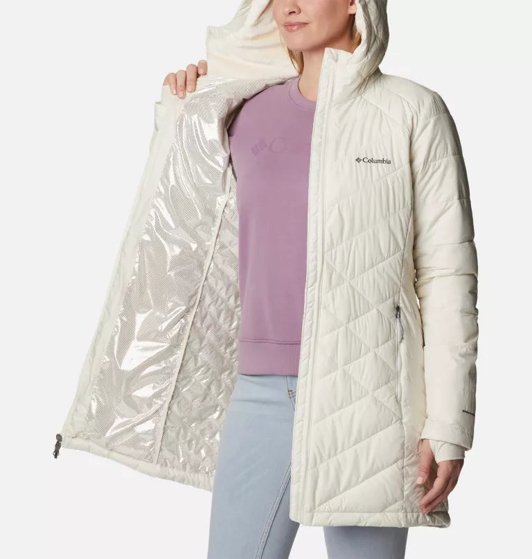 Manteau Long à Capuchon Heavenly Pour Femme - Chalk