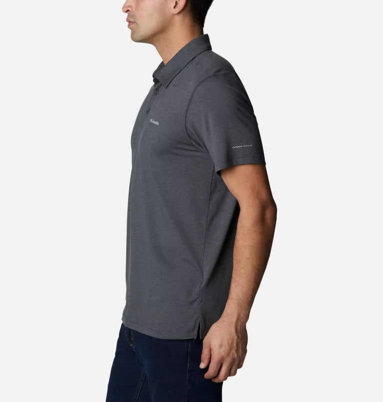 Polo Tech Trail Pour Homme - 013-Shark Heather