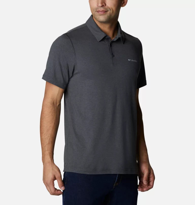 Polo Tech Trail Pour Homme - 013-Shark Heather