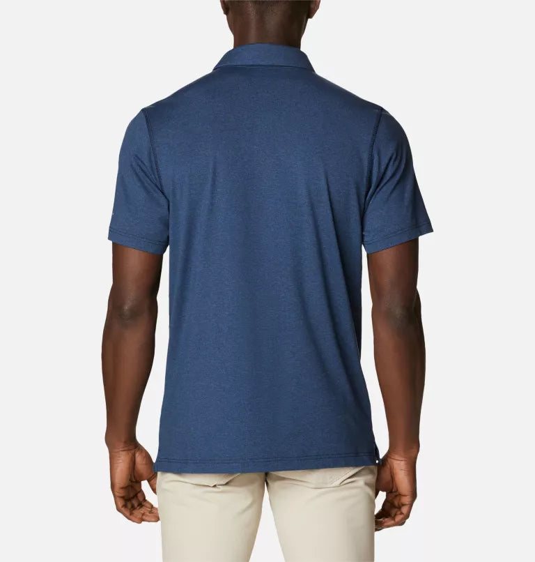 Polo Tech Trail pour homme - COLLEGIATE NAVY HEATHER