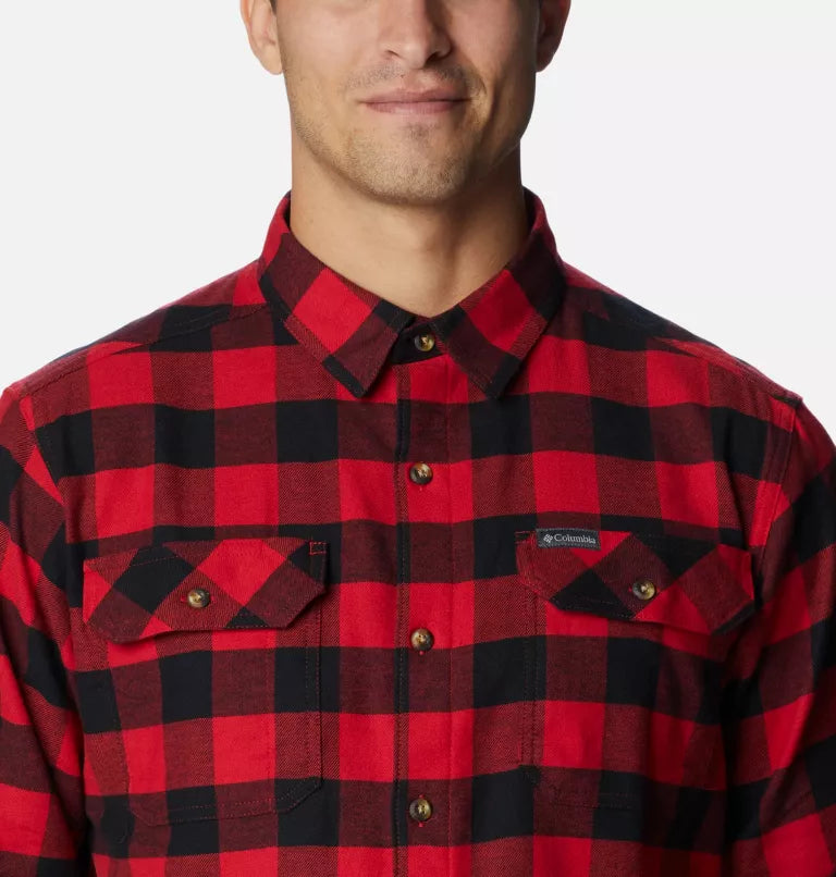 Men's Flare Gun™ Stretch Flannel Shirt - 616-Mountain Red