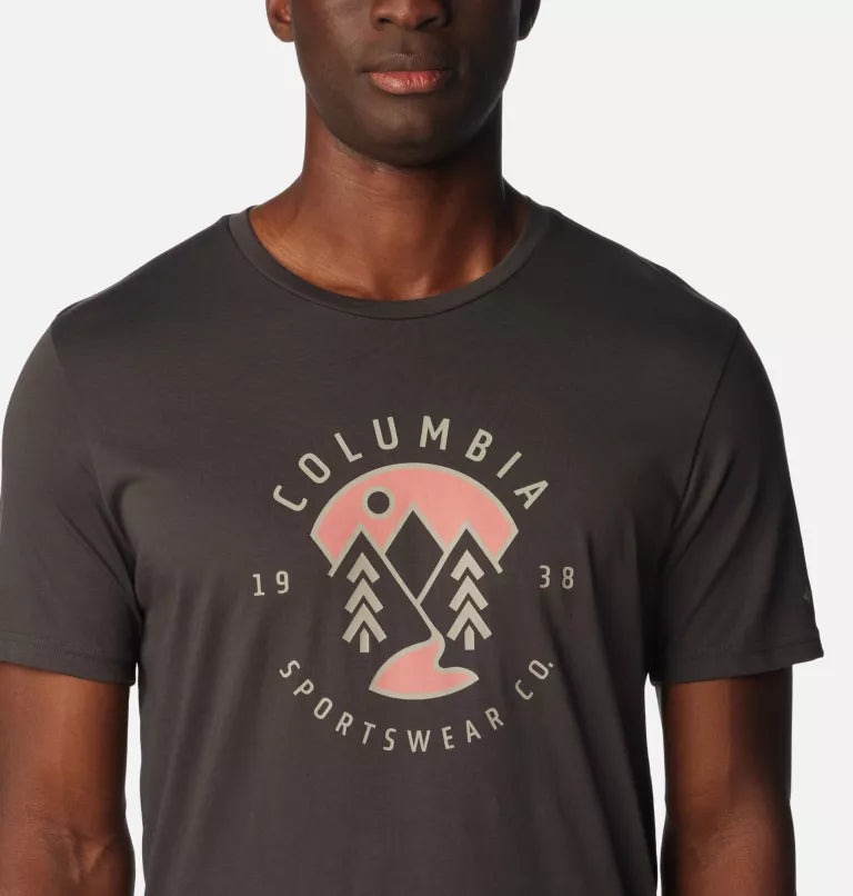 Men's Rapid Ridge™ Graphic T-Shirt - HEATHER GREY COLUMBIA / NATURALLY BOUNDLESS 