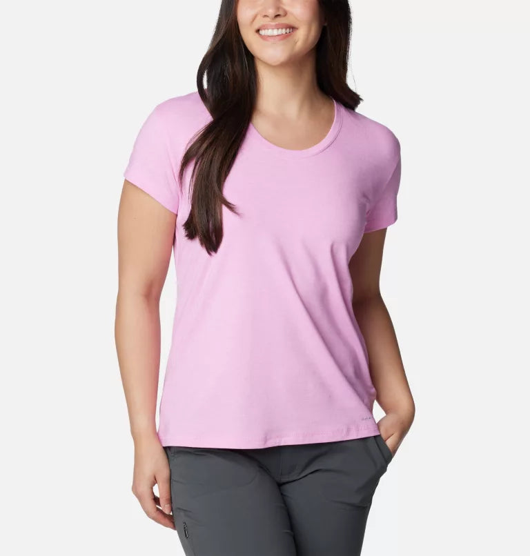 T-shirt Sun Trek pour femme - COSMOS HEATHER