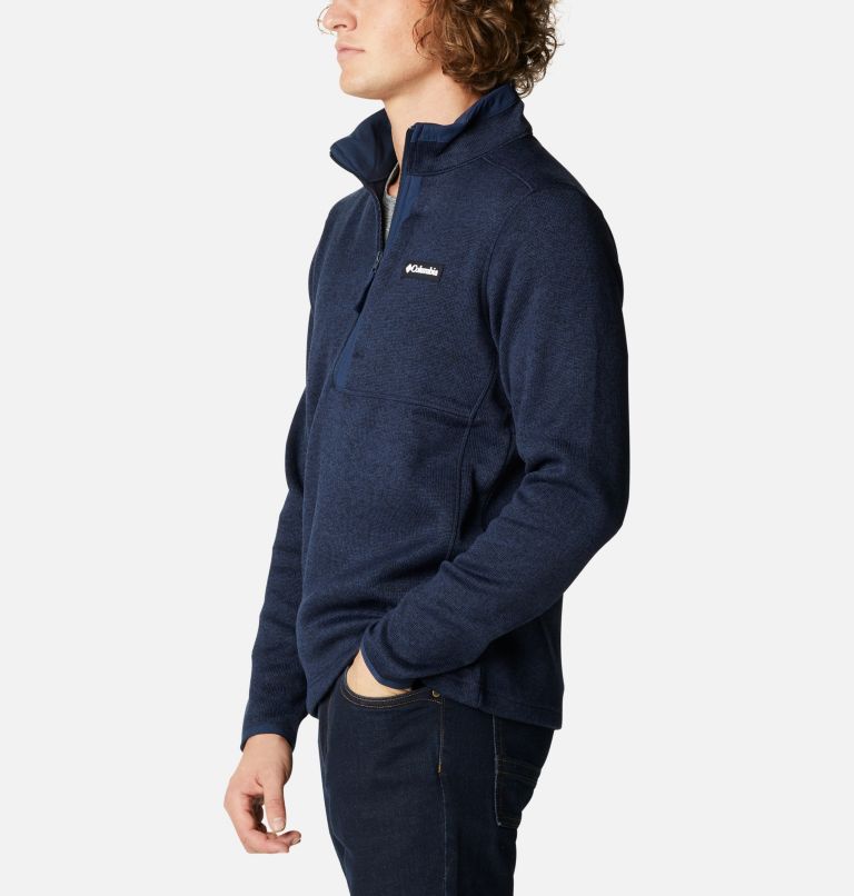 Chandail à Demi-Fermeture éclair Sweater Weather Pour Homme - 464- Collegiate Navy Heather