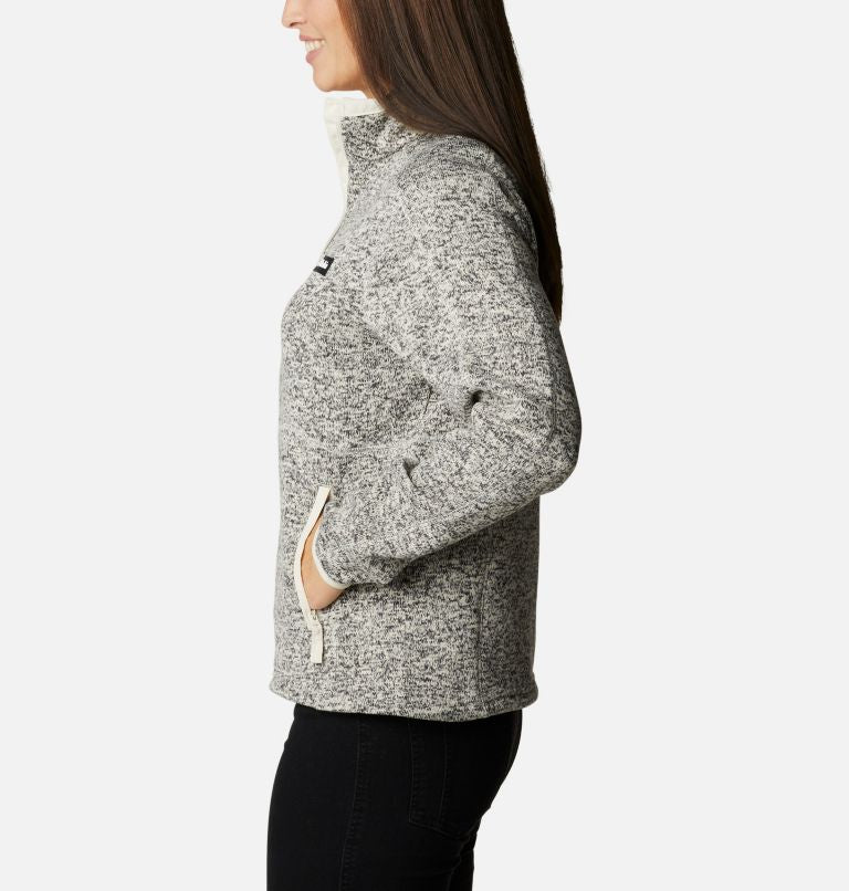 Manteau à Fermeture éclair Sweater Weather Pour Femme - 191-Chalk Heather
