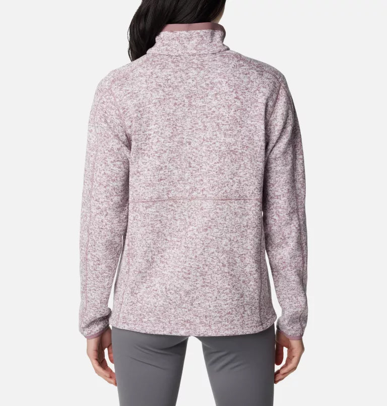 Women's Sweater Weather™ Fleece Full Zip Jacket- FIG HEATHER / FIG