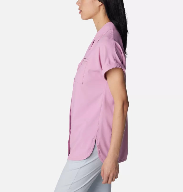 Women's PFG Sun Drifter™ Woven Short Sleeve Shirt - MINUET