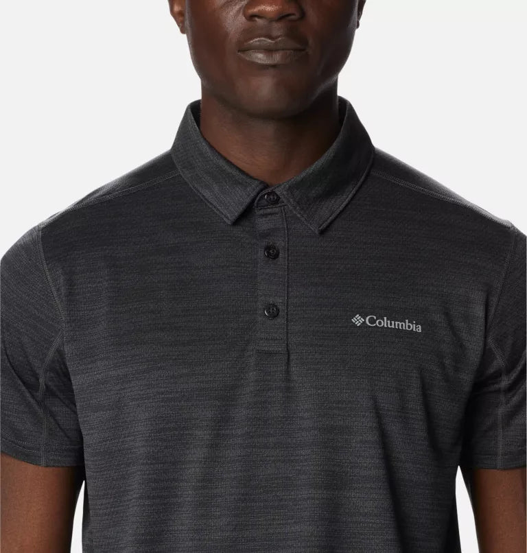 Men's Alpine Chill™ Zero Polo - HEATHER BLACK