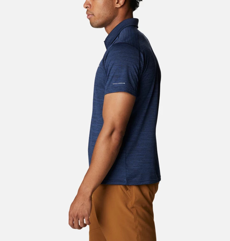 Polo Alpine Chill Zero Pour Homme - COLLEGIATE NAVY HEATHER