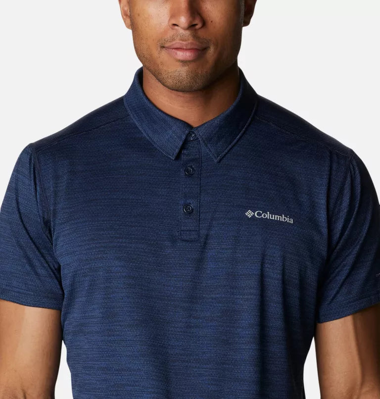 Polo Alpine Chill Zero Pour Homme - COLLEGIATE NAVY HEATHER