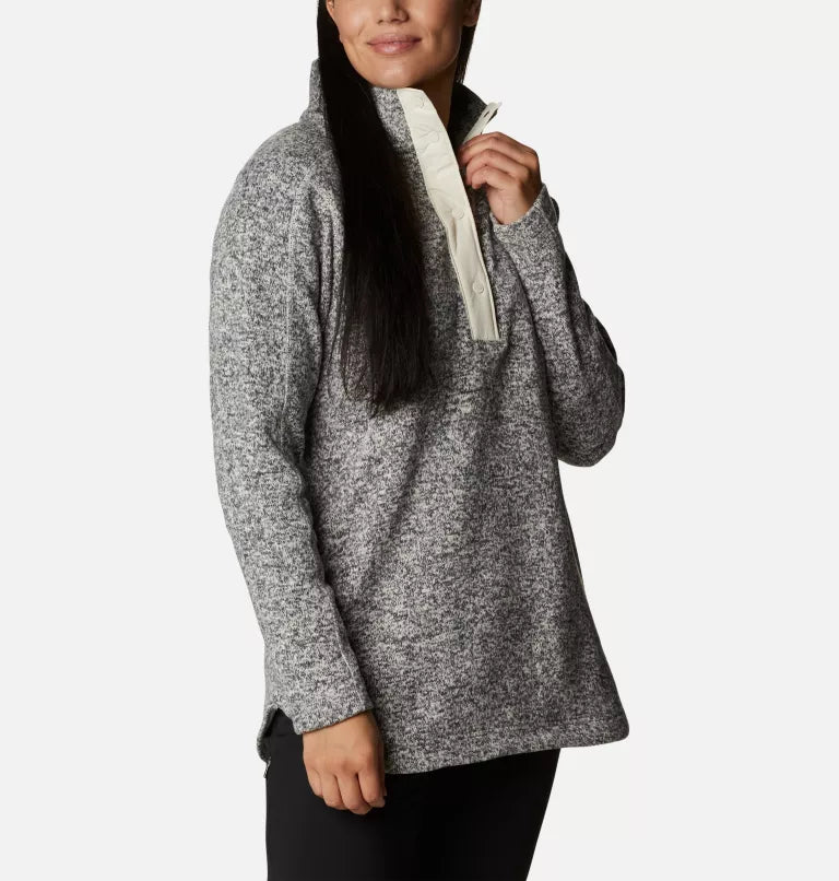 Tunique en Polaire Sweater Weather Femme - Chalk Heather