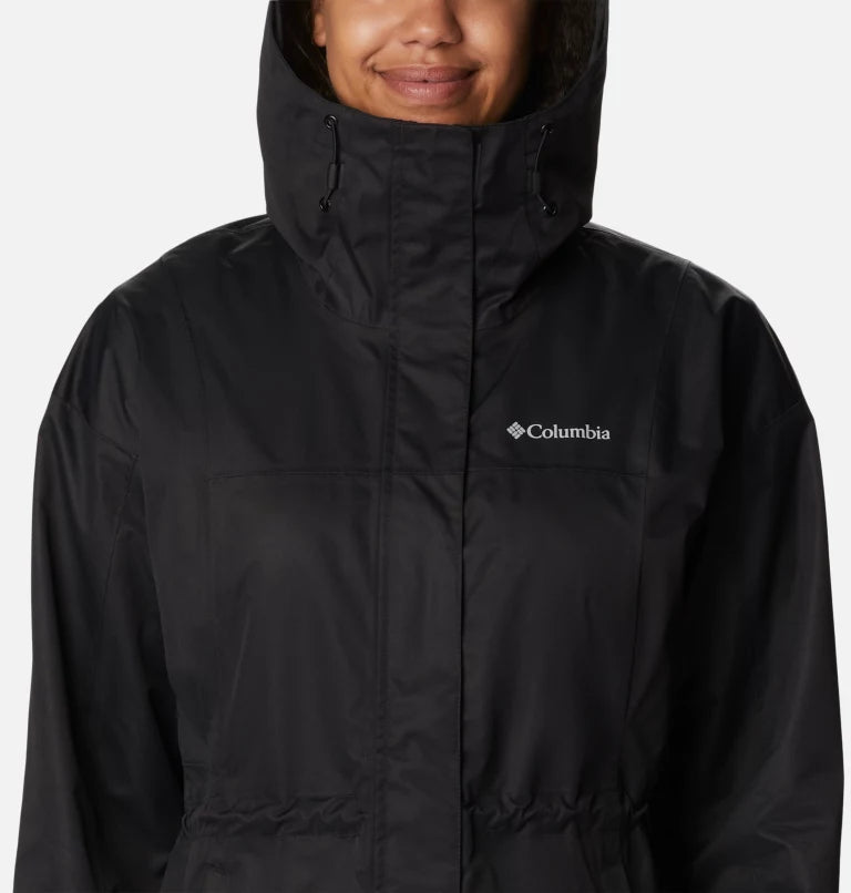 Women's Hikebound™ Long Rain Jacket - BLACK