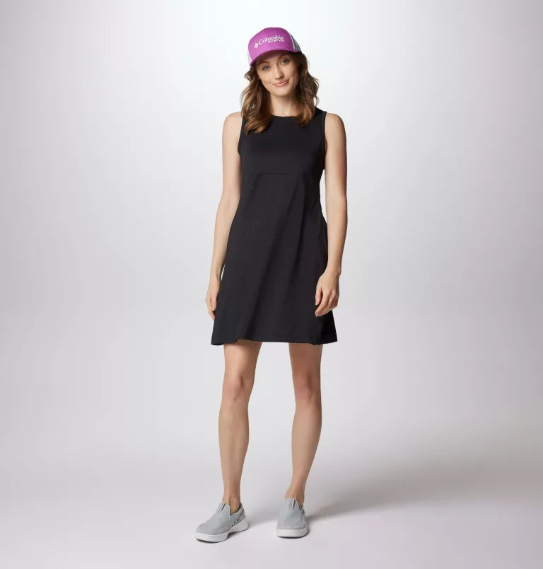 WOMEN'S PFG FREEZER™ PRINT TANK DRESS - BLACK 