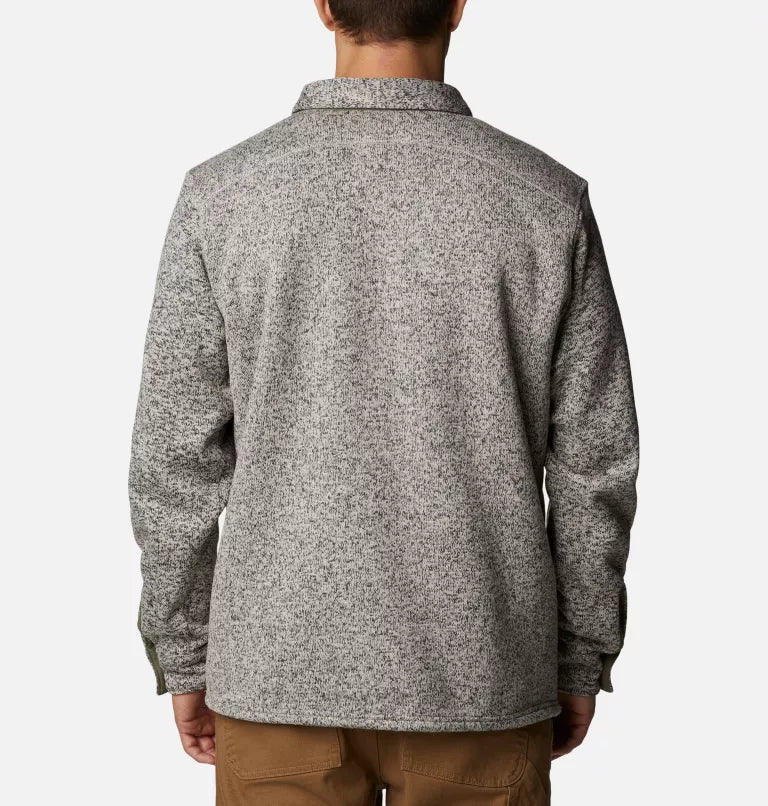 Manteau-Chemise à Fermeture éclair Sweater Weather Pour Hommes - Dark Stone
