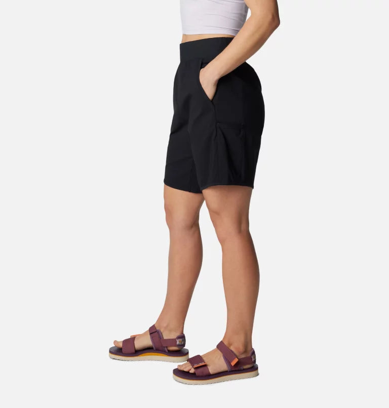 WOMEN'S LESLIE FALLS LONG SHORTS - BLACK