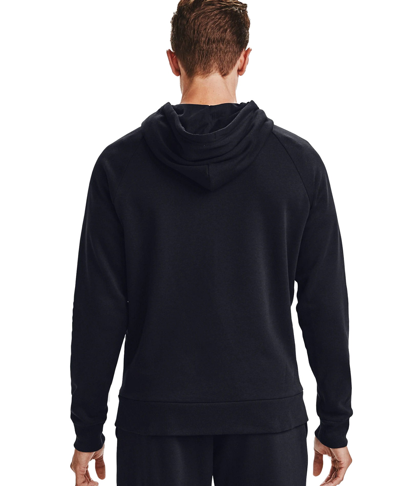 Rival fleece fz hoodie for men - black