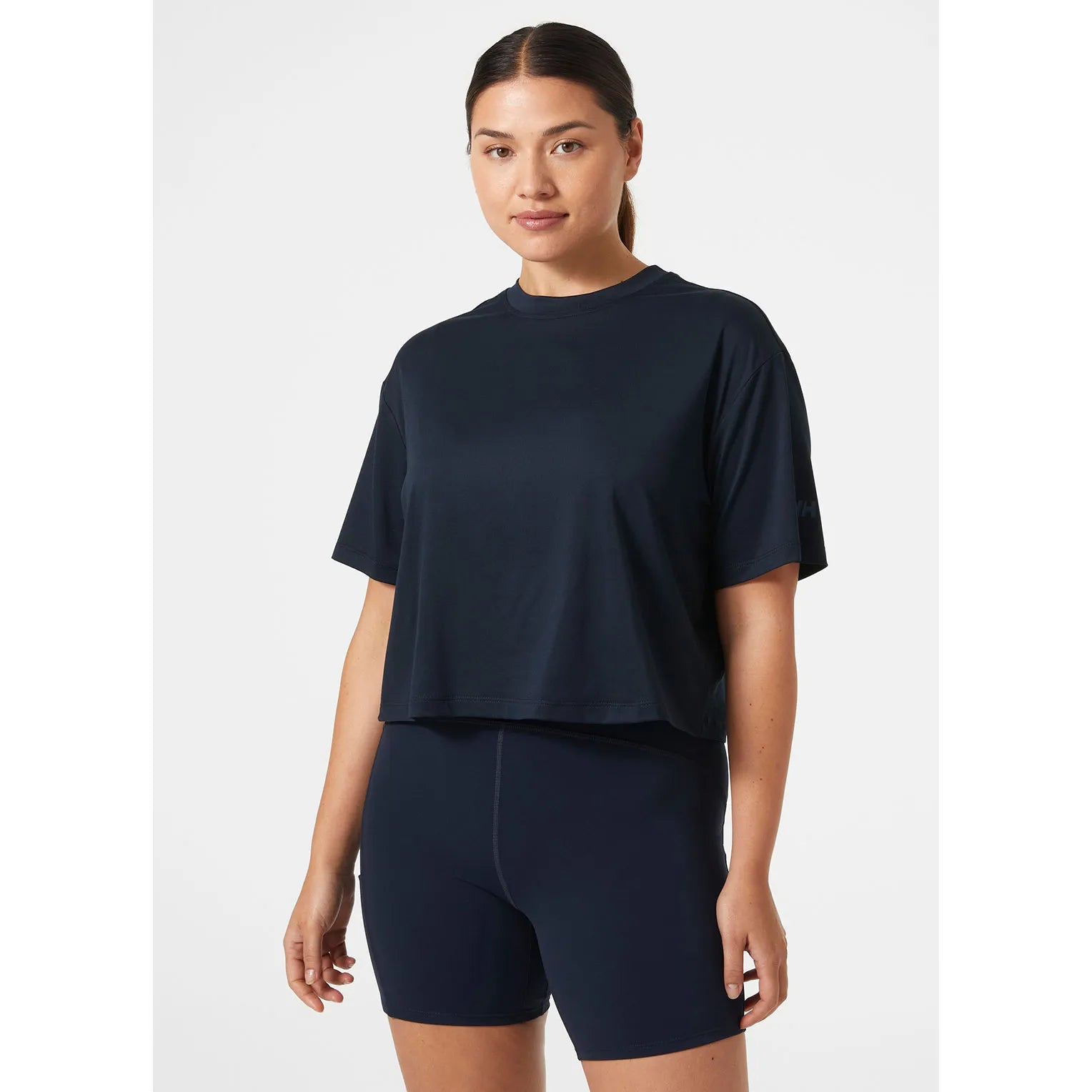 Women's Ocean Cropped T-Shirt - 597 Navy