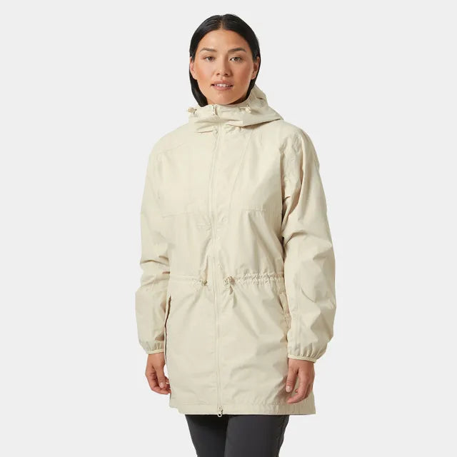 Women's Essence Mid-Length Raincoat - CREAM