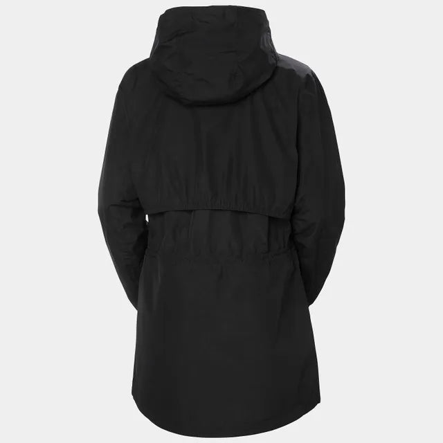 Women's Essence Mid-Length Raincoat - BLACK