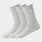Unisex Everyday Cotton Socks 3 Pack - GREY MELANGE - 949