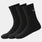 Unisex Everyday Cotton Socks 3 Pack - BLACK - 990