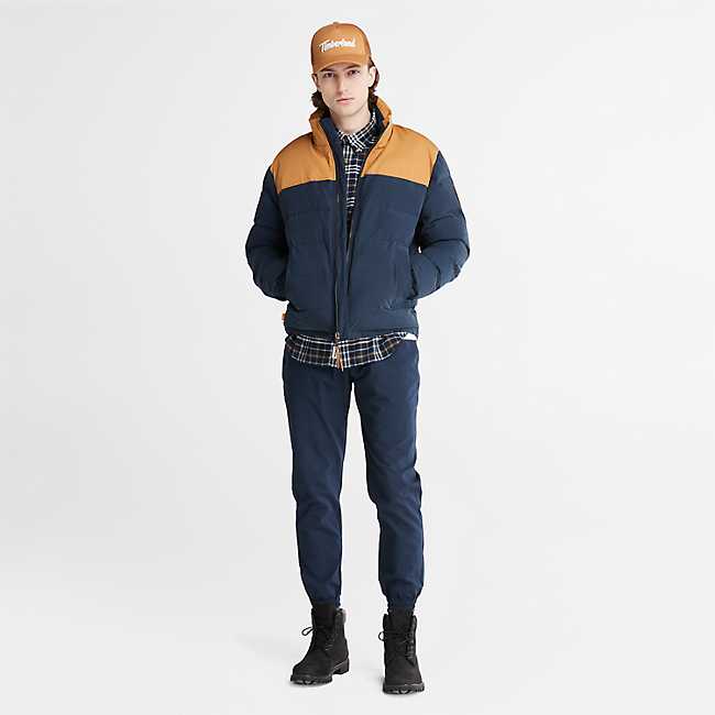 Men's Mount Welch Puffer Jacket - wheat boot, dark sapphire