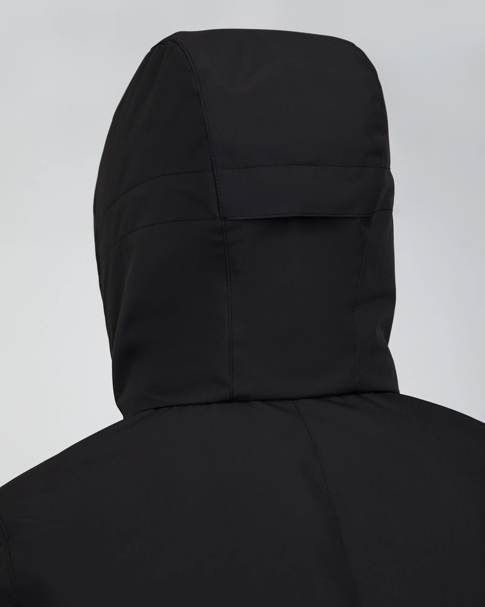 Hooded Insulated Winter Jacket - BLACK