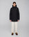 Hooded Insulated Winter Jacket - BLACK