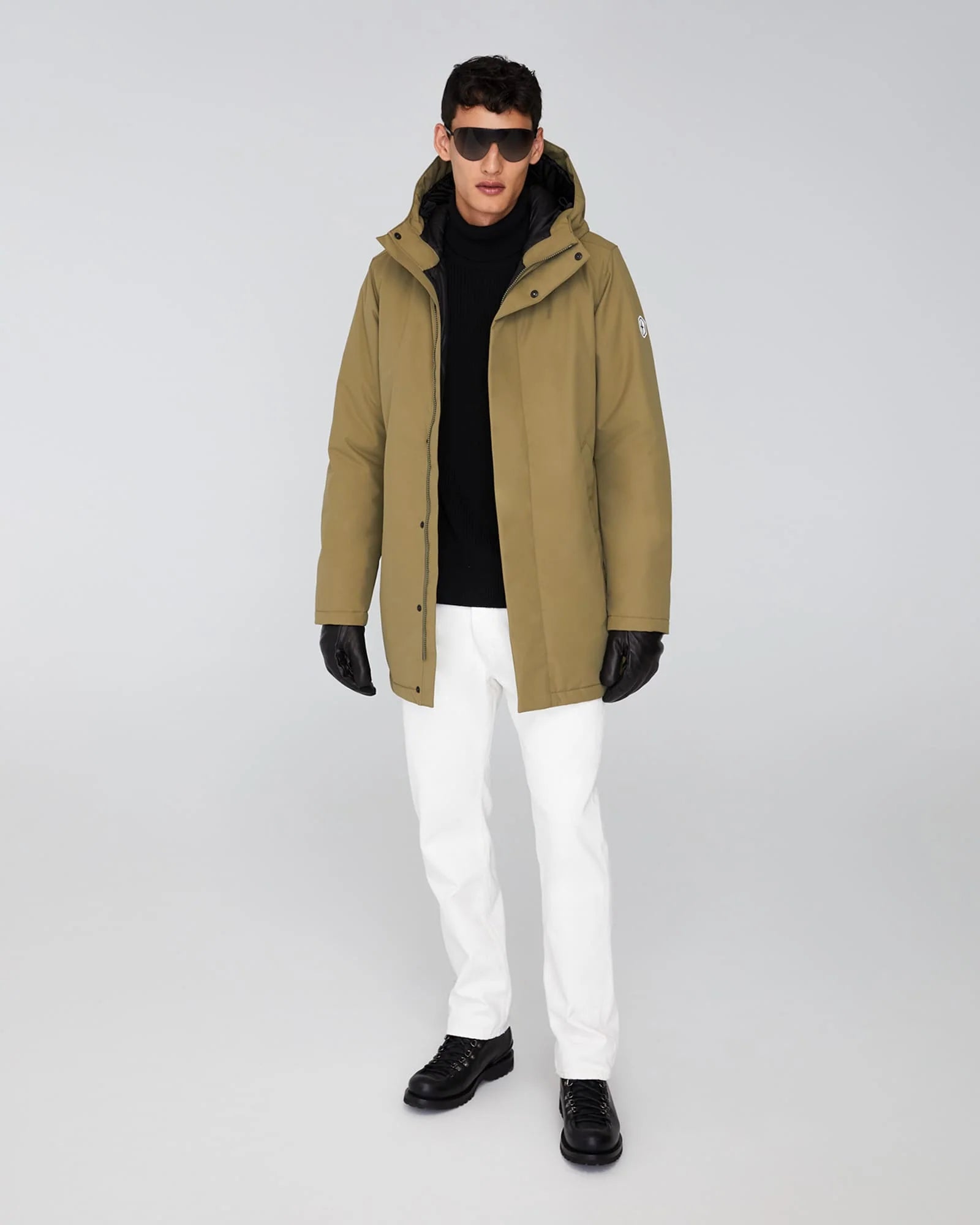 Hooded Insulated Winter Jacket - KHAKI