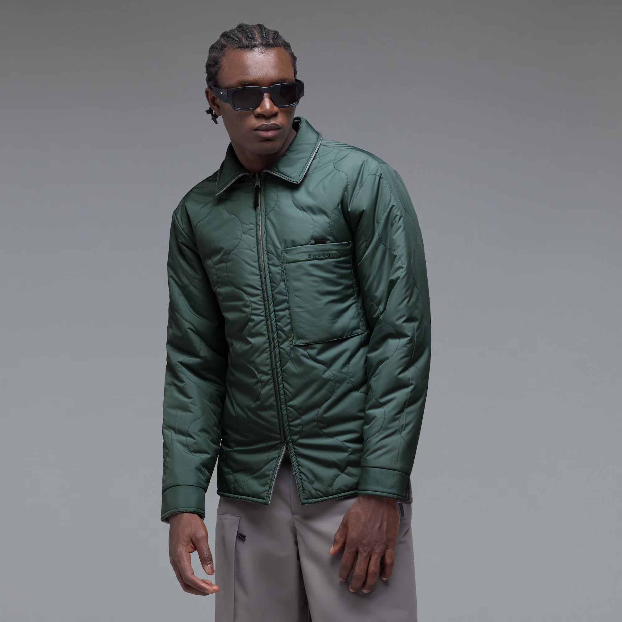 Off-slope solid overshirt