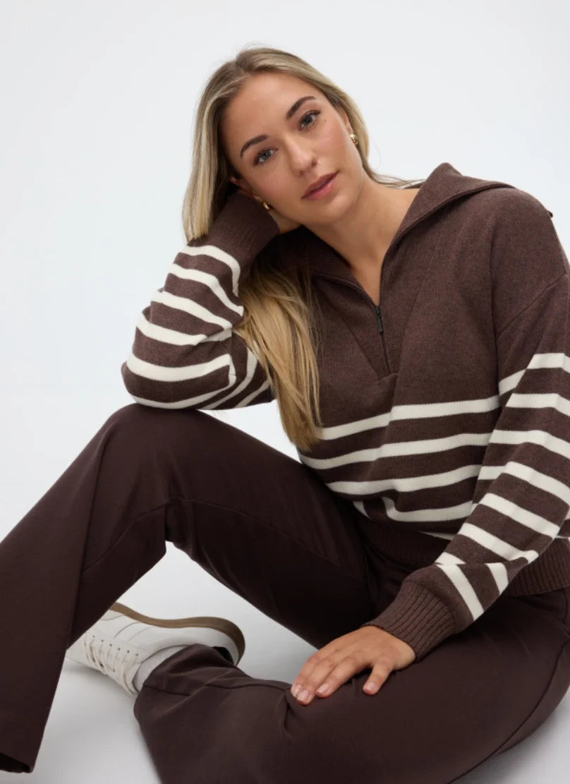 Chandail demi-zip ZINA
