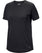 LANA MERINO WOOL CREW NECK SHIRT SS WOMEN'S - BLACK