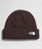 salty lined beanie - COAL BROWN