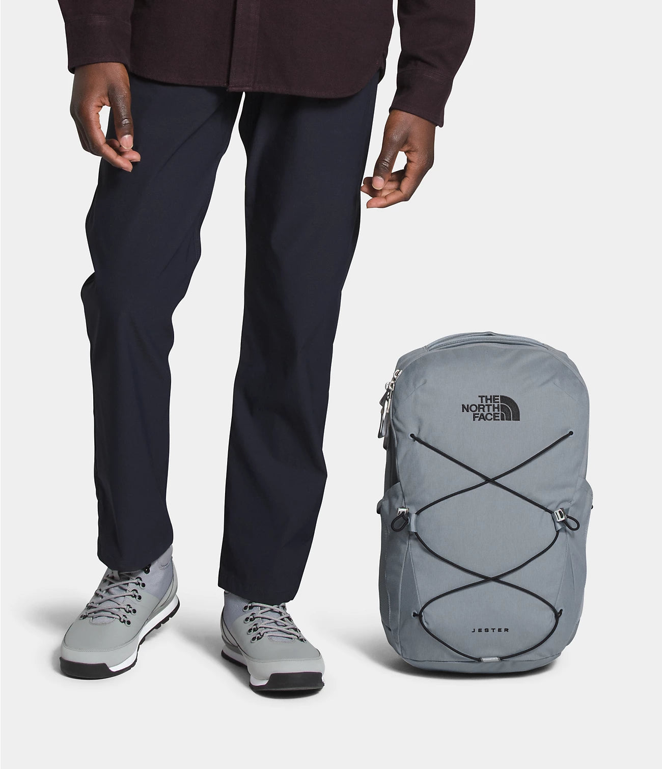 Jester Backpack - MID GREY DARK HEATHER /TNF BLACK