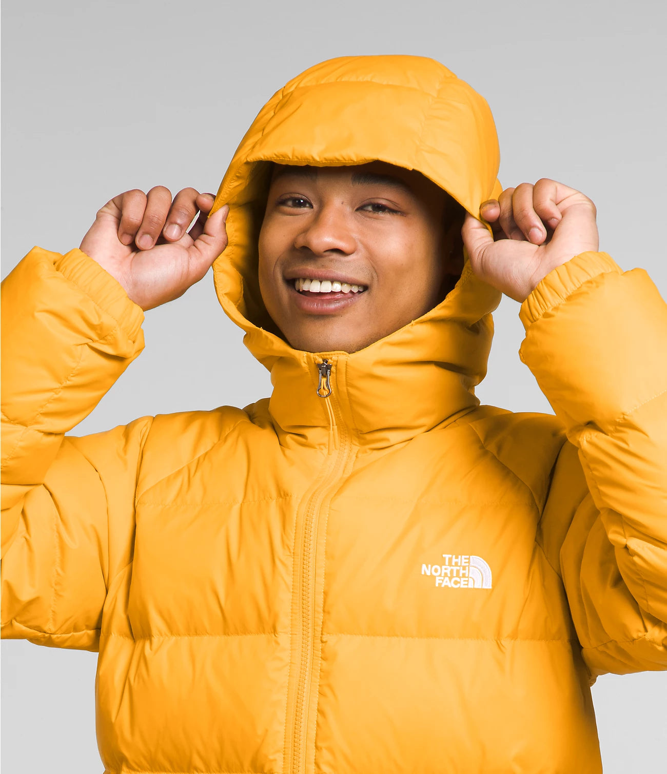 Gold north face hoodie on sale