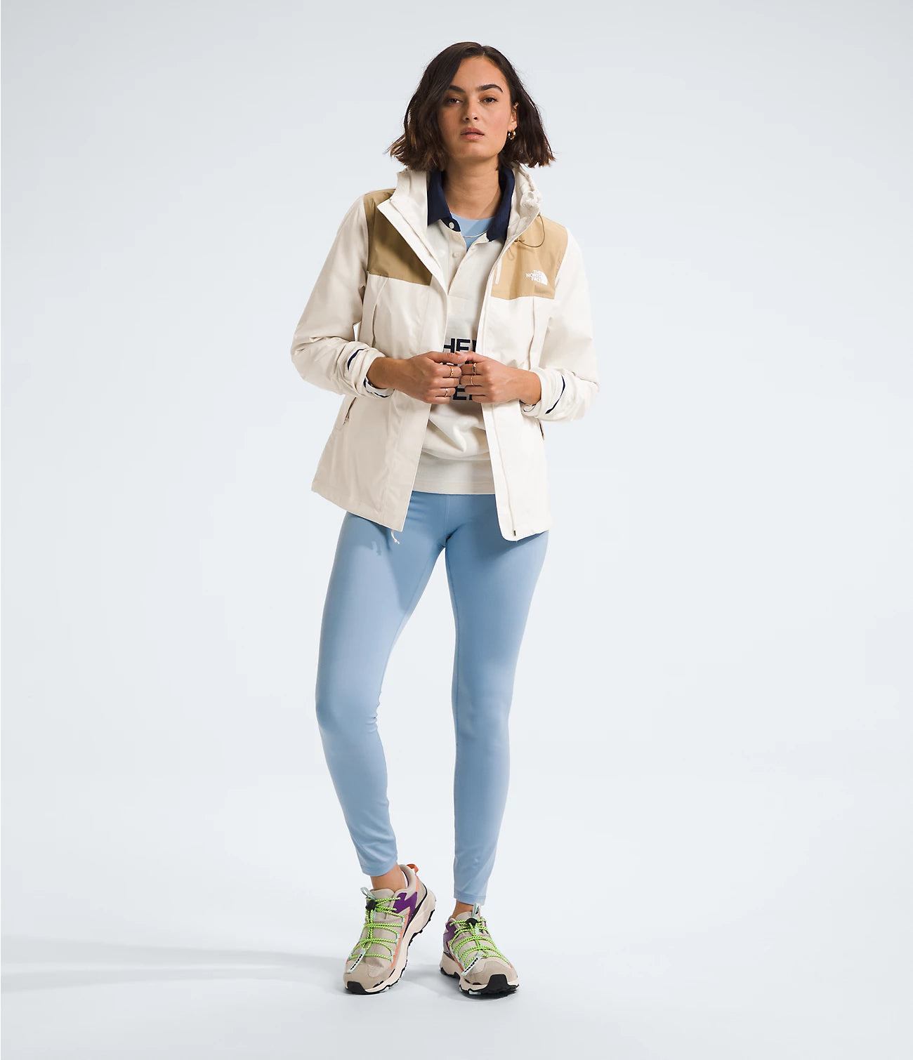 Women’s Antora Jacket - WHITE DUNE / KHAKI STONE