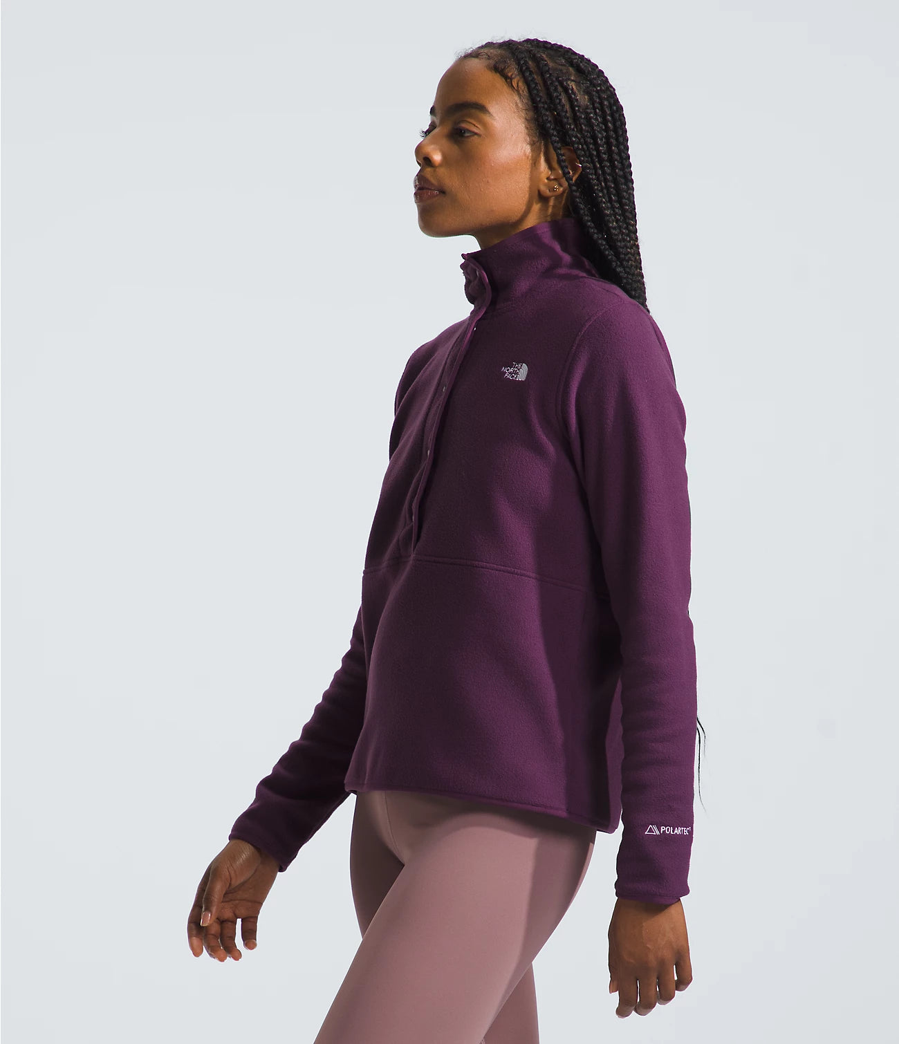 Women’s Alpine Polartec® 100 ½-Snap Jacket  - BLACK CURRANT