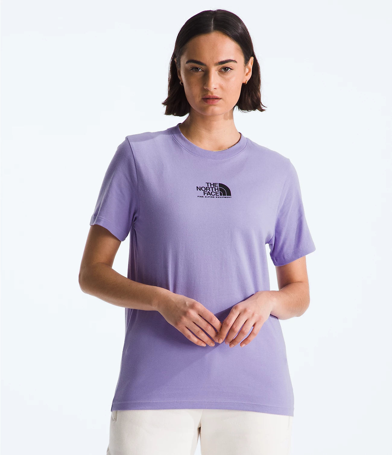 Women’s court-Sleeve Fine de style alpin t-shirt - HIGH PURPLE