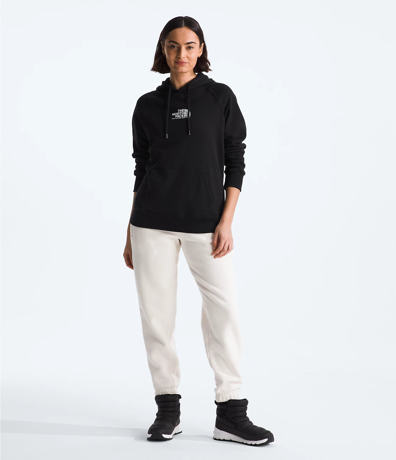 Women’s Fine de style alpin chandail à capuchon - TNF BLACK / TNF WHITE