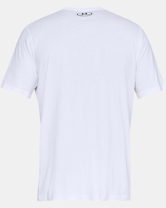 UA Sportstyle – T-shirt à manches courtes avec logo à gauche de la poitrine pour hommes - WHITE - 100