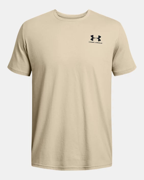 UA Sportstyle – T-shirt à manches courtes avec logo à gauche de la poitrine pour hommes - BRUN -289