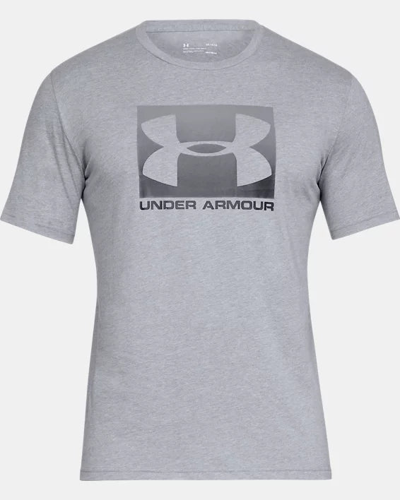 Men's-UA-Boxed-Sportstyle-Short-Sleeve-T-Shirt - GREY-035