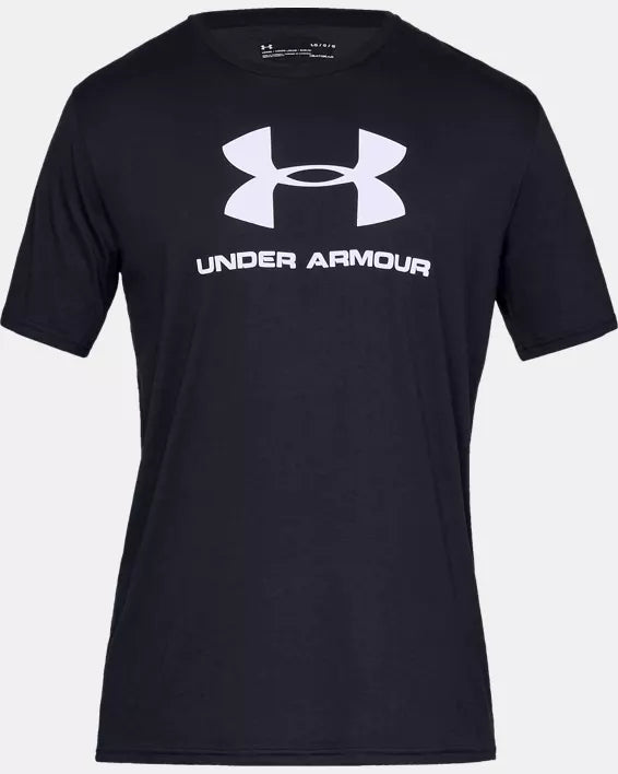 Men's UA Sportstyle Logo Short Sleeve - black