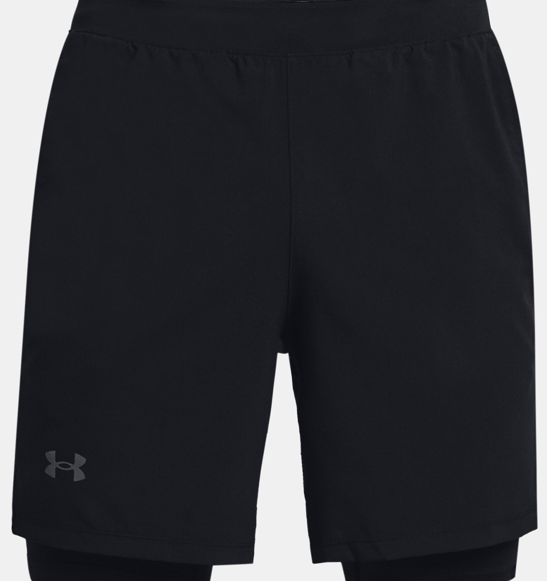 Men's UA Launch Run 2-in-1 Shorts - black