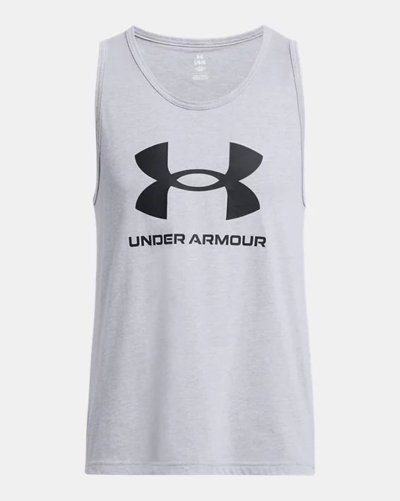 Men's UA Logo Tank - GREY - 035